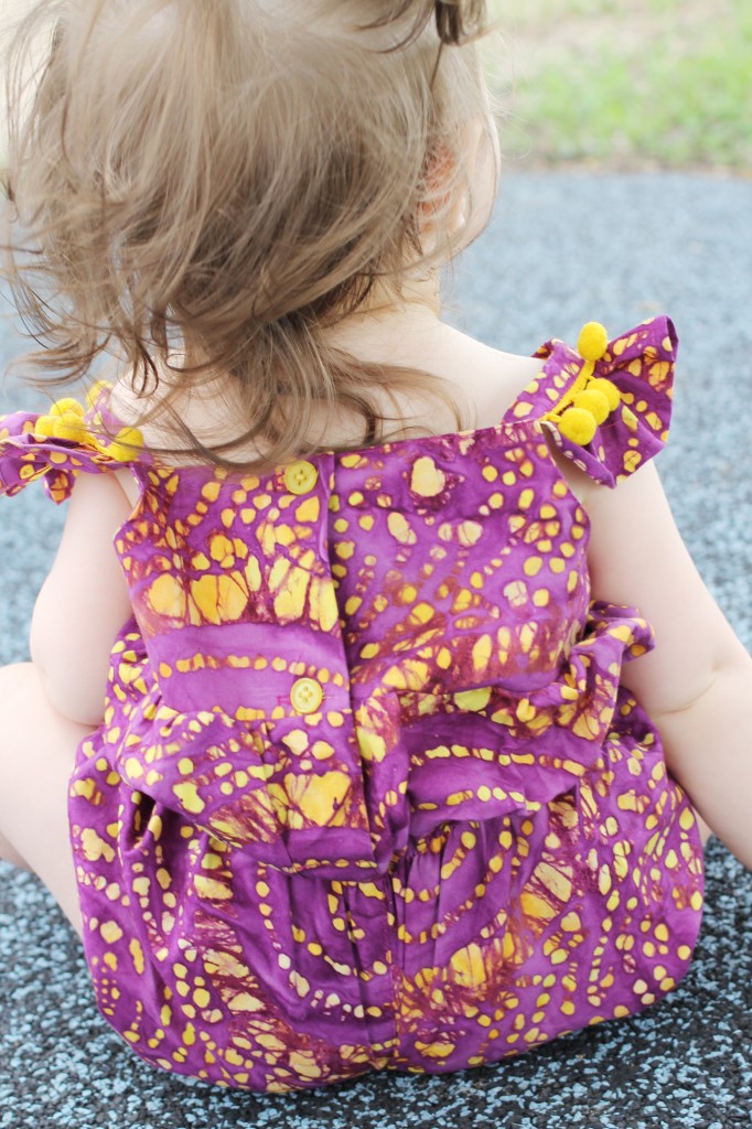 5 purple and yellow flutter sleeve romper designer kids clothes cuteheads