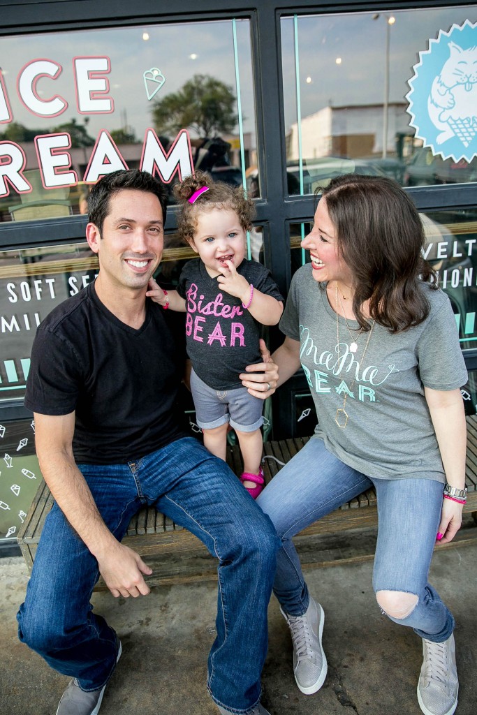 Cute pregnancy announcement from cuteheads, wearing Loved by Hannah and Eli tees