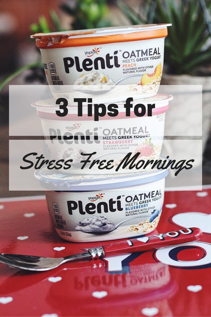 3 Tips for Stress Free Mornings with Plenti Oatmeal Meets Greek Yogurt | Read more at blog.cuteheads.com