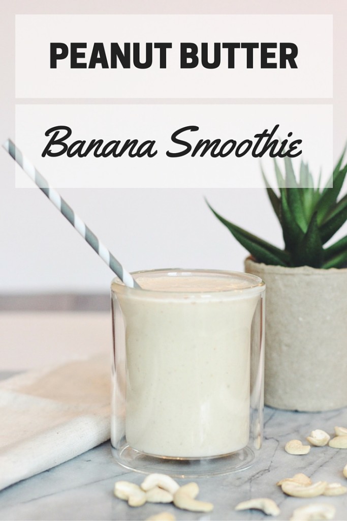 Peanut Butter Banana Smoothie Recipe | more at blog.cuteheads.com