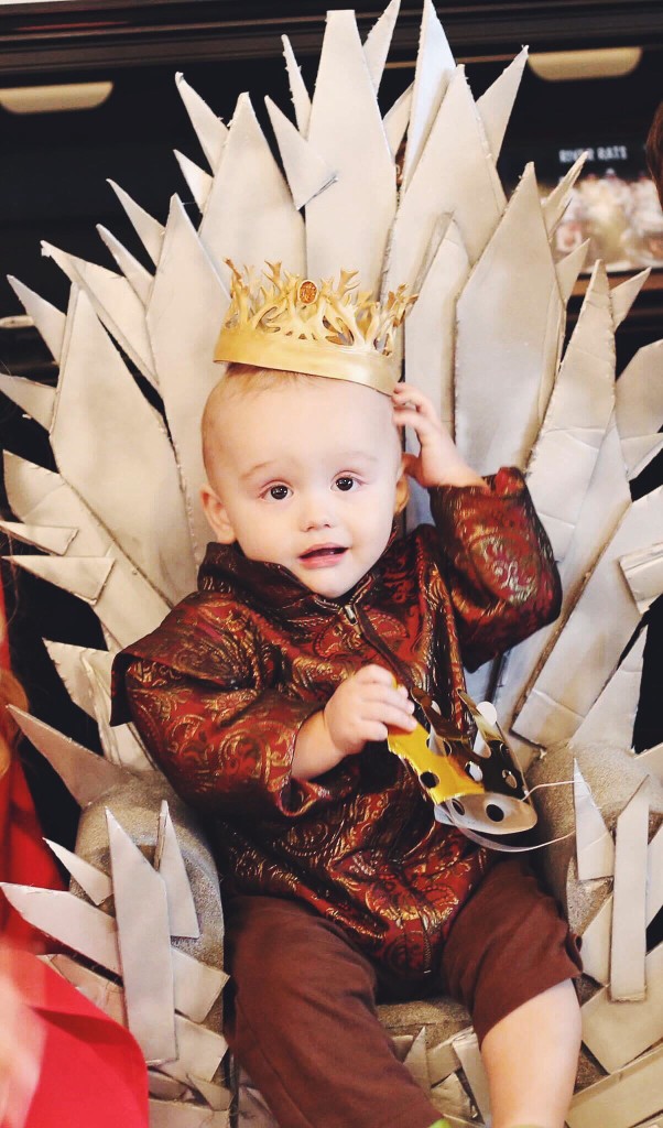 Game of Thrones costume for baby's first birthday party