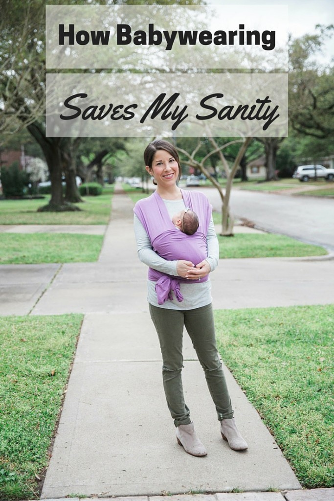 How Babywearing Saves My Sanity with Solly Baby | Babywearing allows you to snuggle with baby while still getting things done. It's a win-win for everyone. Read why I love babywearing, how it's helped me, and why I love the Solly Baby wrap carrier at blog.cuteheads.com