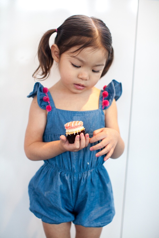 The Return of the Emilia Chambray Romper, the cutest romper for kids for Spring/Summer!