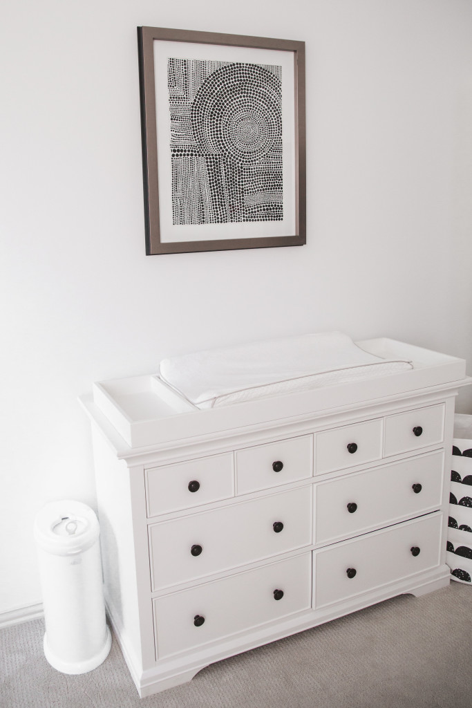 Black, White and Pink Monochrome Nursery | See the entire room at The Cuteness