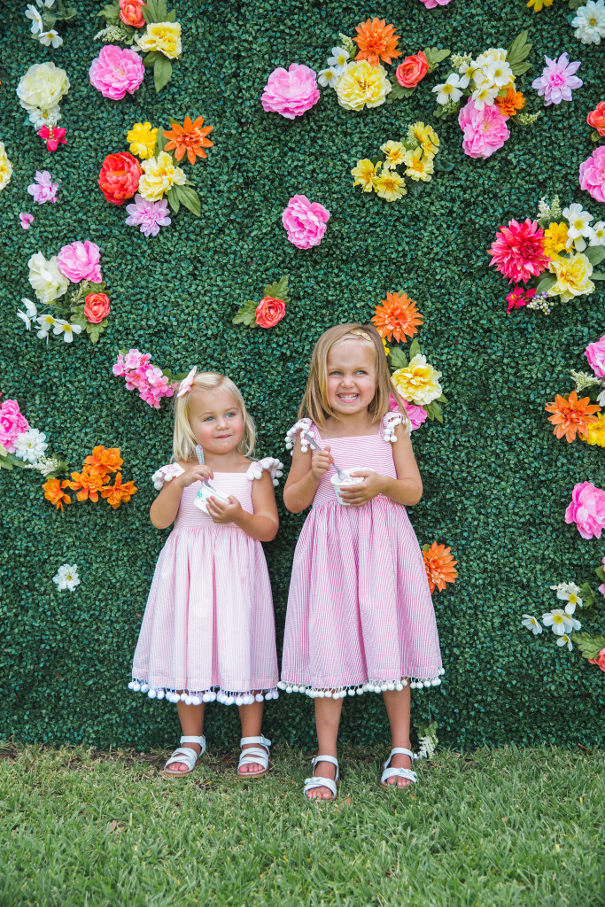 how to throw an ice cream party l avenue blog seersucker dresses with pom poms