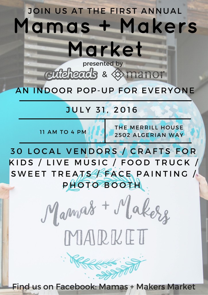 mamas and makers market poster real