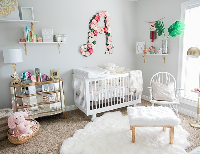 Pink and white nursery |These Cool Kids Rooms Are So Amazing, You'll Want Them for Yourself 