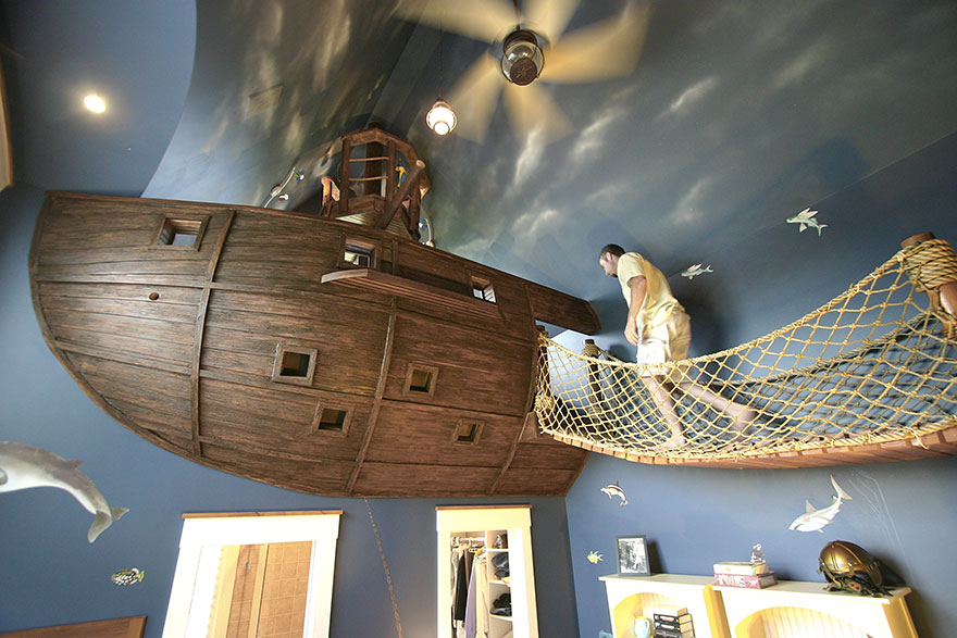 Pirate ship bed | These Cool Kids Rooms Are So Amazing, You'll Want Them for Yourself