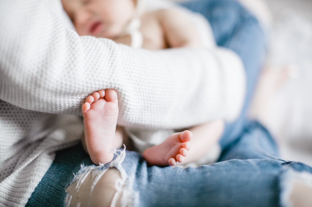 newborn baby feet