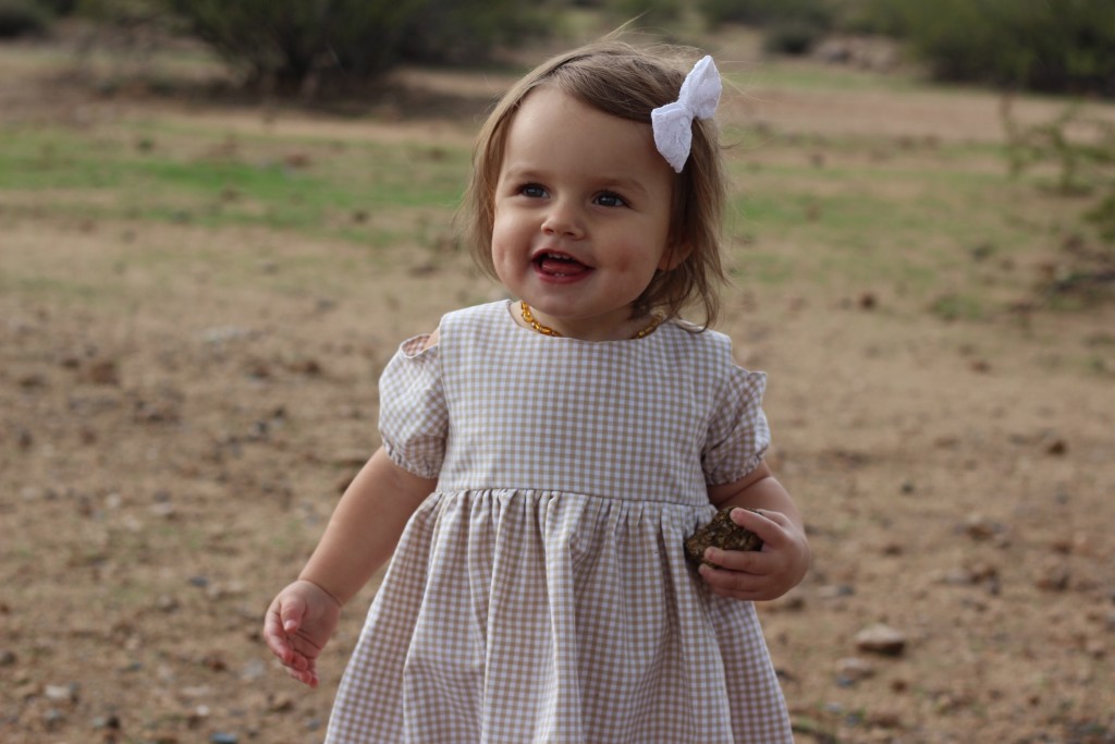 Desert Wandering with The Vintage Blonde in the cuteheads Cosette Cutout Dress