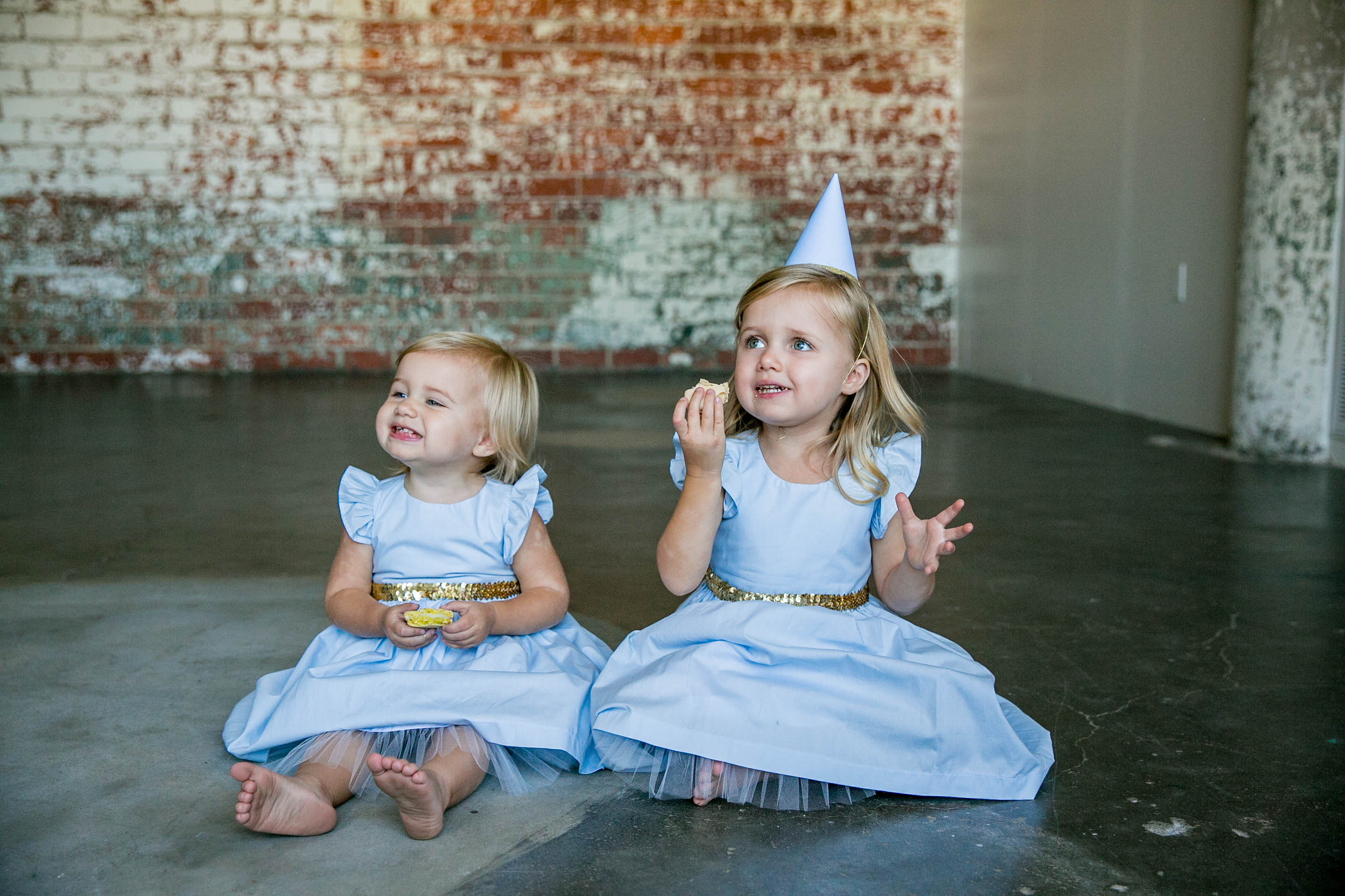 custom Cinderella dresses for matching sister outfits // order yours at cuteheads.com