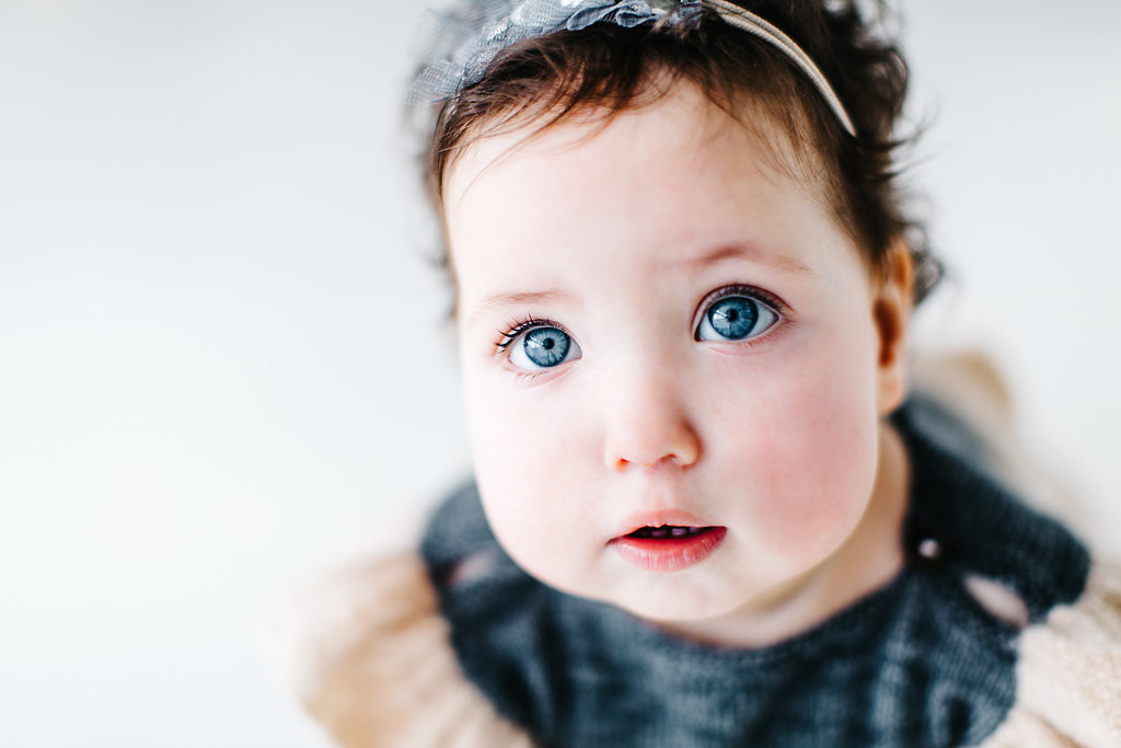 Tova's First Birthday Photoshoot // Shot inside at West Studios in Houston, TX