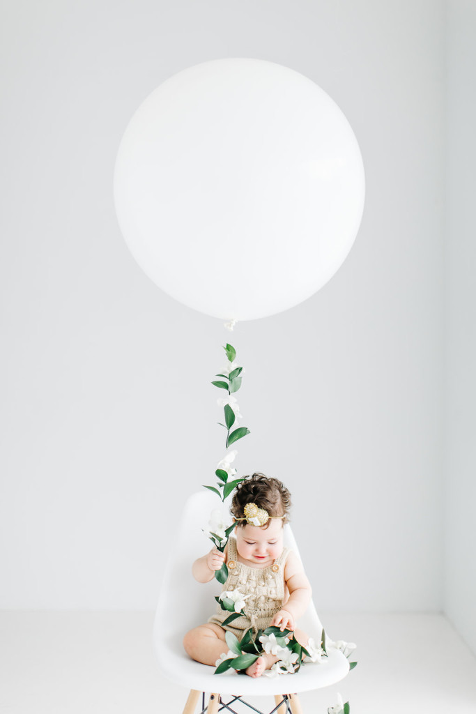 Tova's First Birthday Photoshoot // Shot inside at West Studios in Houston, TX