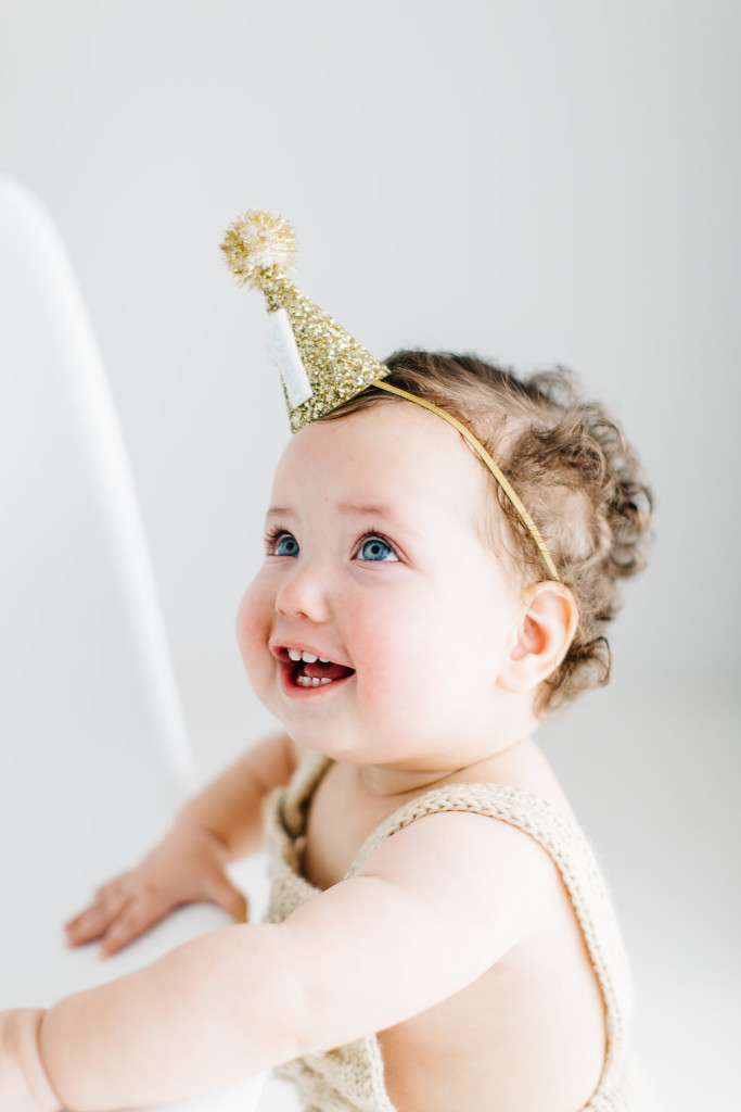 Tova's First Birthday Photoshoot // Shot inside at West Studios in Houston, TX