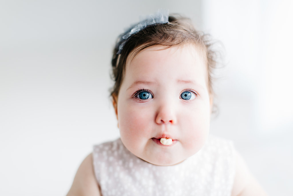 Tova's First Birthday Photoshoot // Shot inside at West Studios in Houston, TX