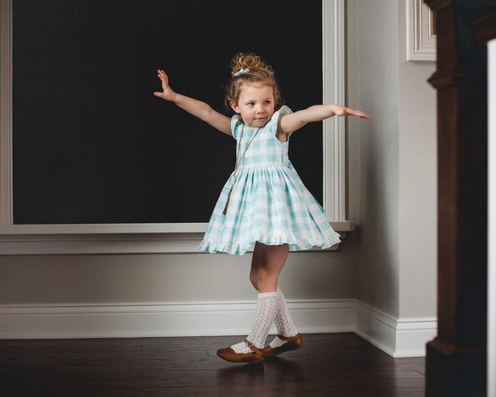 Turquoise blue plaid vintage ruffle dress, only available at cuteheads.com