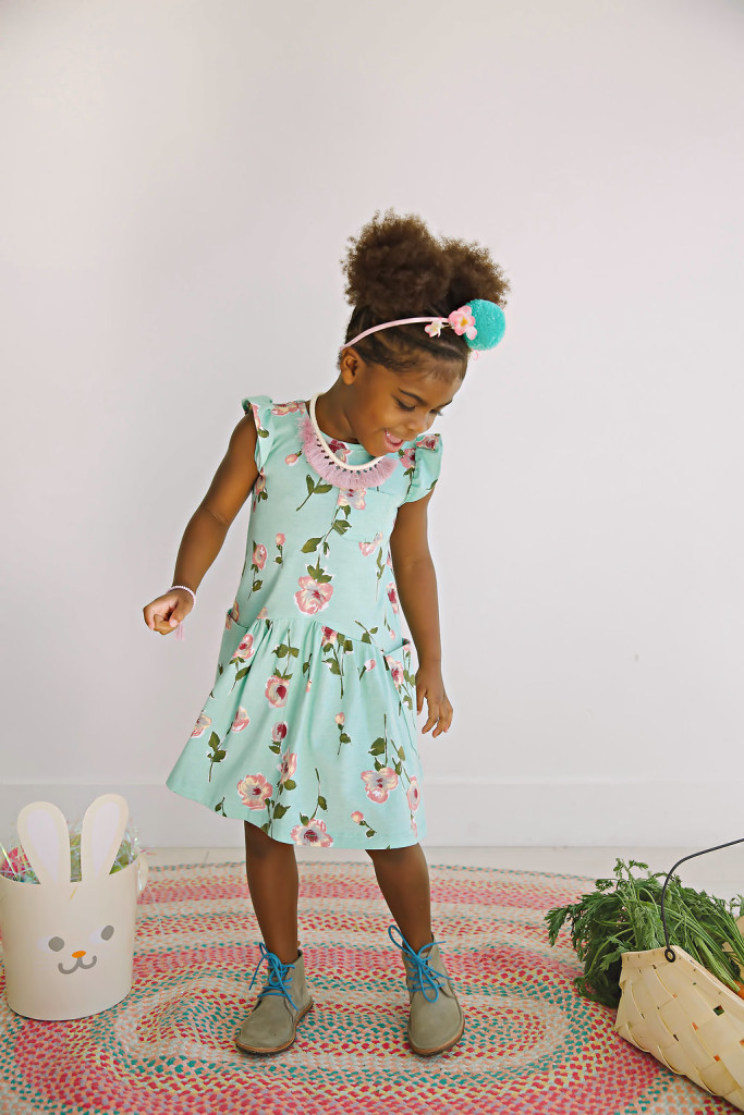 The cutest floral Easter dress for your little bunny -- shop the look at cuteheads.com