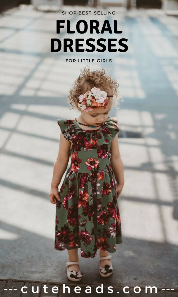 Best-selling little girls floral dresses / Shop them all at cuteheads.com