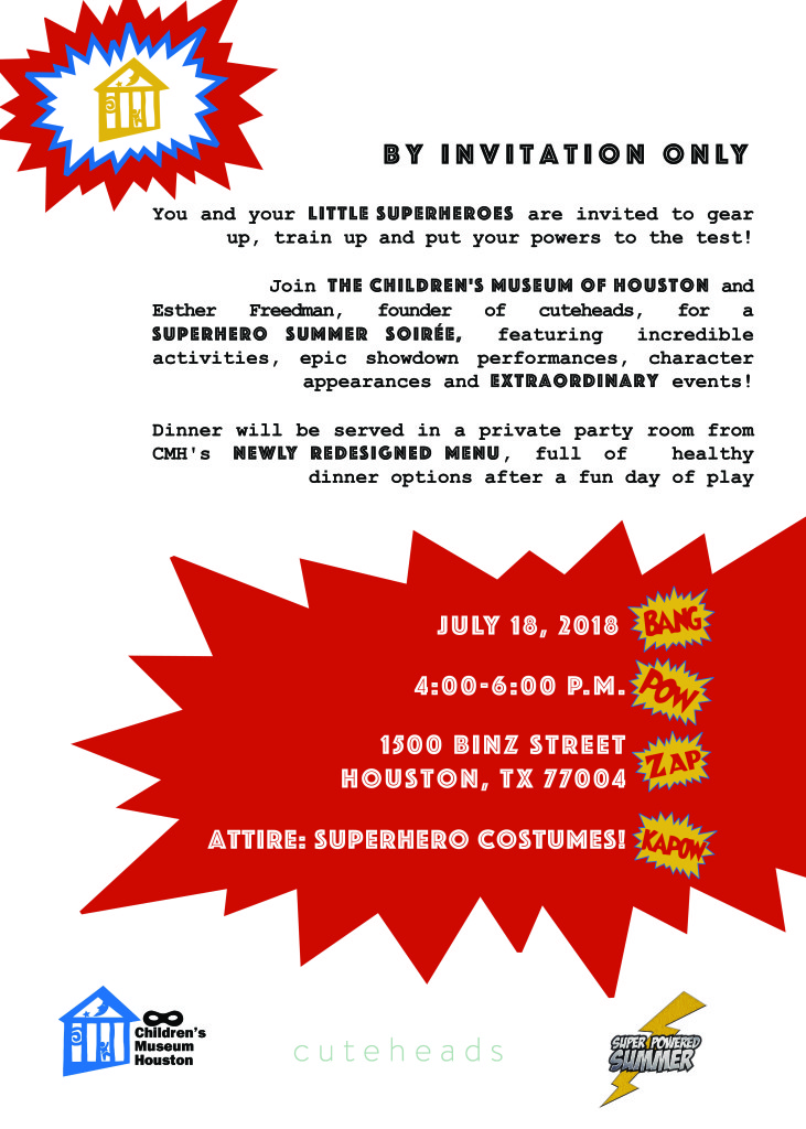 Superhero party invitation