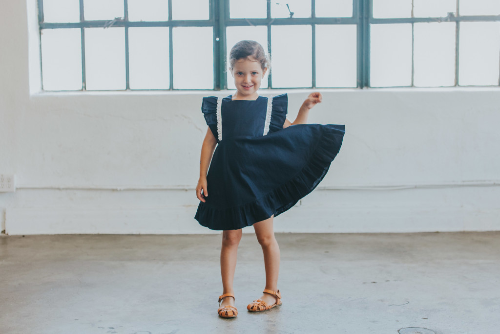 kinley_navy_white_vintage_boho_flutter_sleeve_dress_1