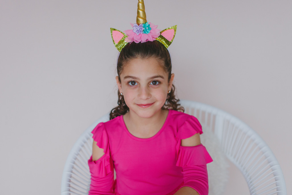 little girls unicorn headband
