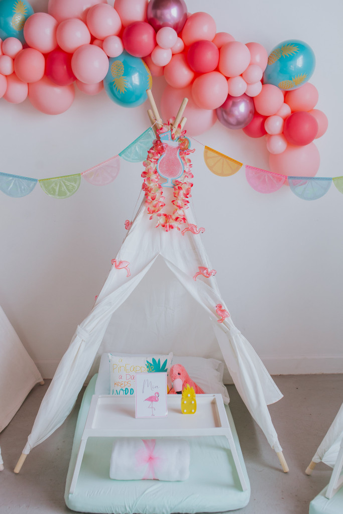 flamingo pineapple summer styled shoot 1