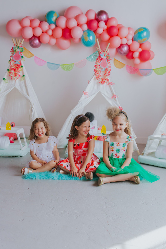 flamingo pineapple summer styled shoot