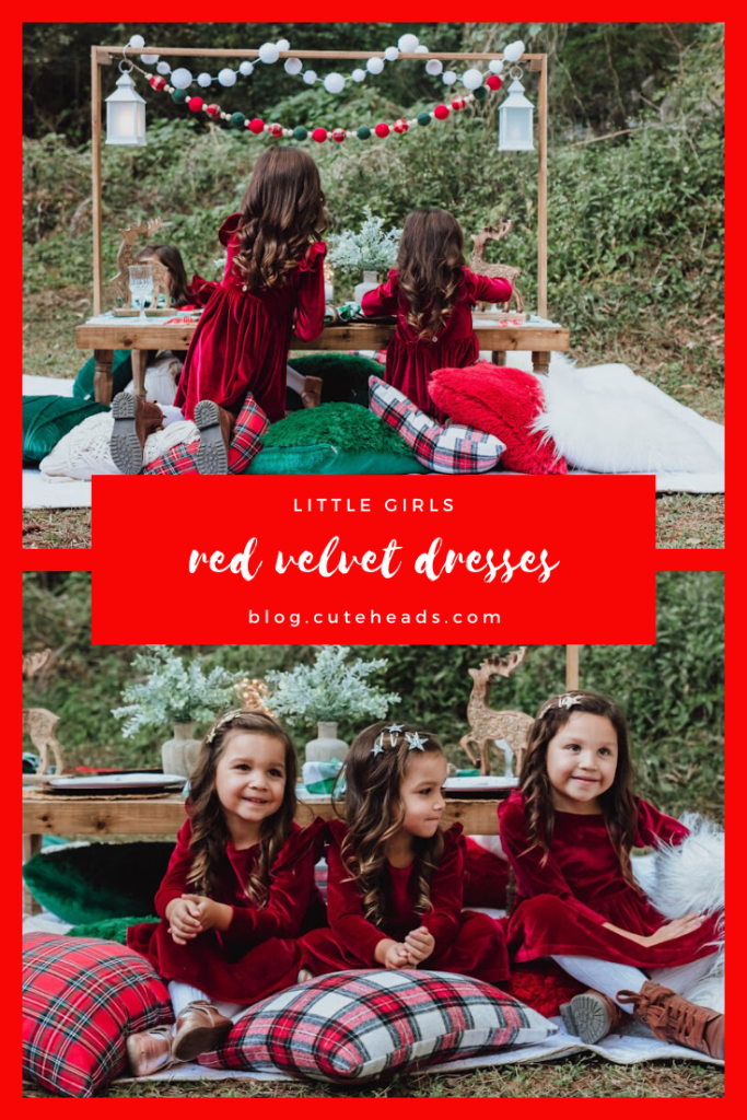 little girls red velvet dress -- blog.cuteheads.com