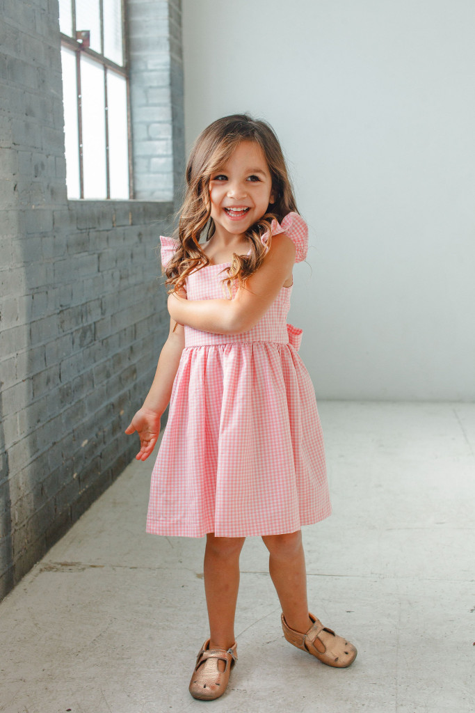 little girls Easter dresses - pink gingham dress
