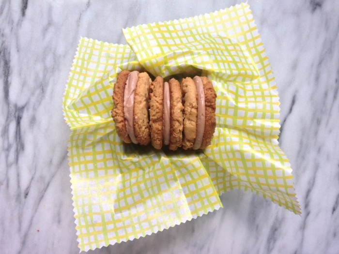 peanut butter cookies with chocolate ganache recipe