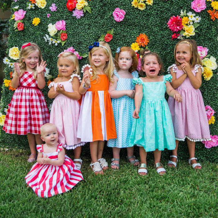 How to Throw an Ice Cream Party | There's always one crying child in the group shot... See more at blog.cuteheads.com