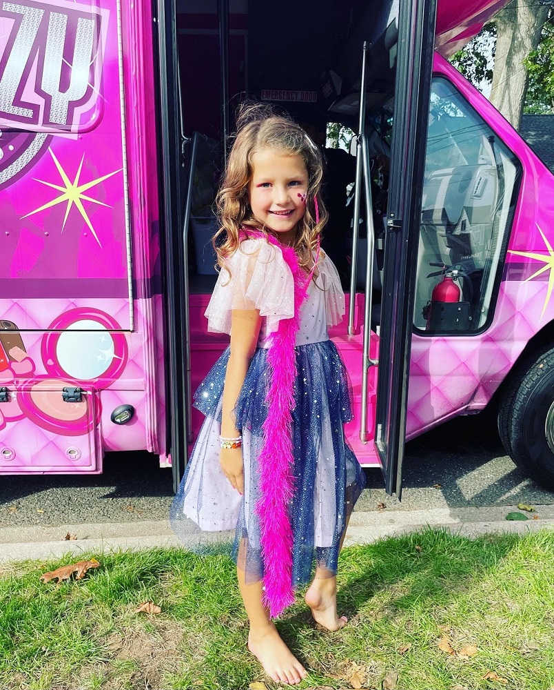 pink and purple birthday party dress